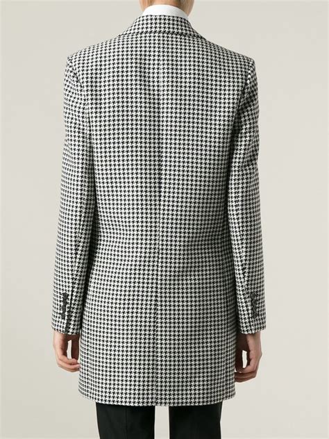 michael kors black houndstooth coat|houndstooth coats for men.